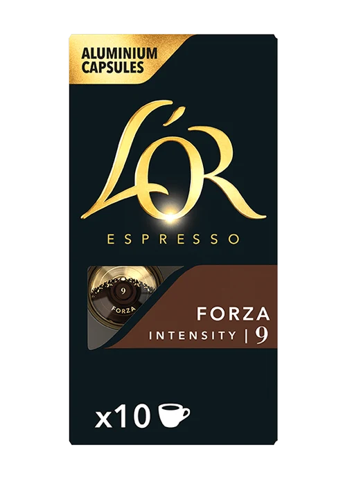 L'OR Forca кафе капсули за NESPRESSO кафемашини, 10 бр
