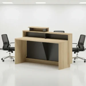 Рецепция LOTUS в естествено-антрацитен цвят 160x60x105см