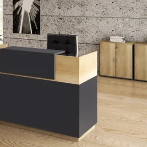 Рецепция LOTUS в дъб - цвят тъмно сив 180x70x110см