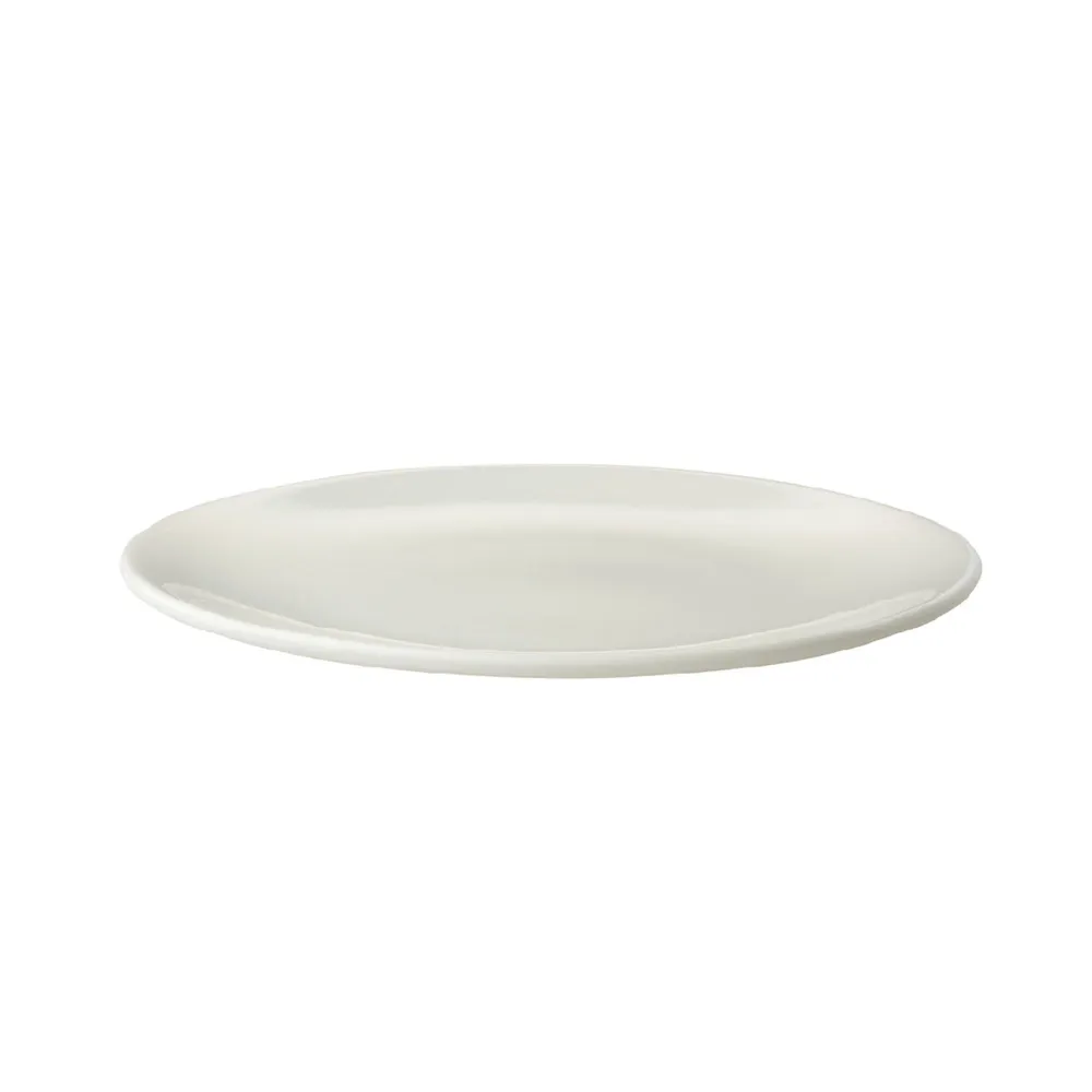 (12 бр.) LUX - Плоска чиния - Порцелан - Ø255mm - Слонова кост