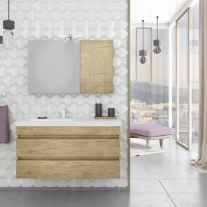 Мебел за баня Luxus PL Wood 100 см.