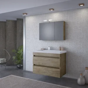 Мебел за баня Luxus PL Wood 85 см.