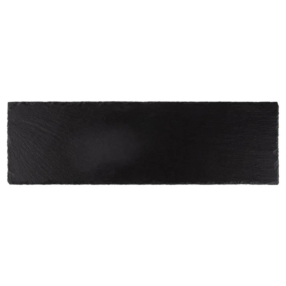 (6 бр.) Шистова плоча за сервиране Maastricht - правоъгълна - GN 2/4 - 530x162mm - Черен
