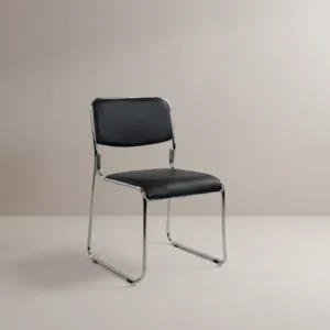 Посетителски стол MABEL черен цвят 48,5x51,5x77см