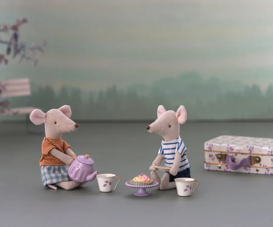 Maileg Следобедно лакомство, Mouse - Purple Madelaine