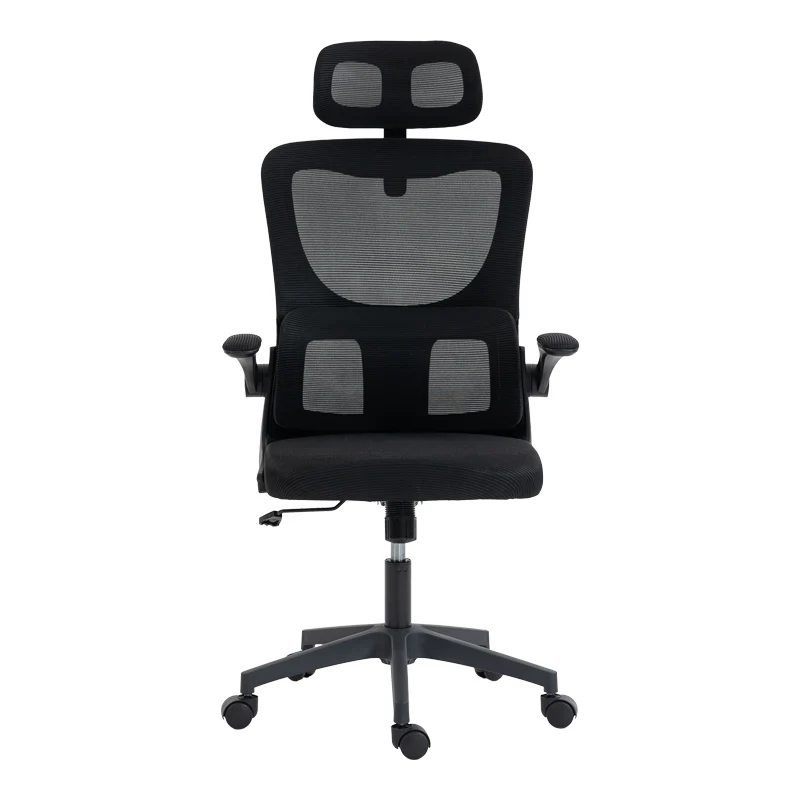Директорски офис стол MAINZ черен цвят 50x60x112-122см