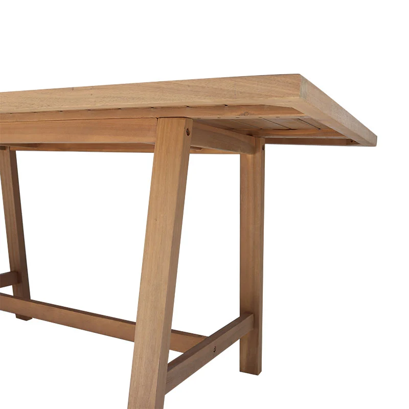 Маса Malibu акациево дърво в естествен цвят 180x90x75см