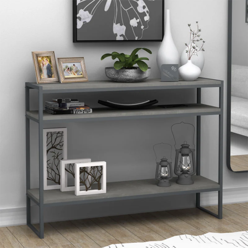 Конзола Malloy тъмно сив античен 120x33x90см