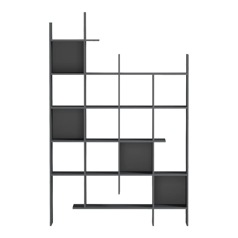 Библиотека MANCO антрацит, 122x25.5x188 см