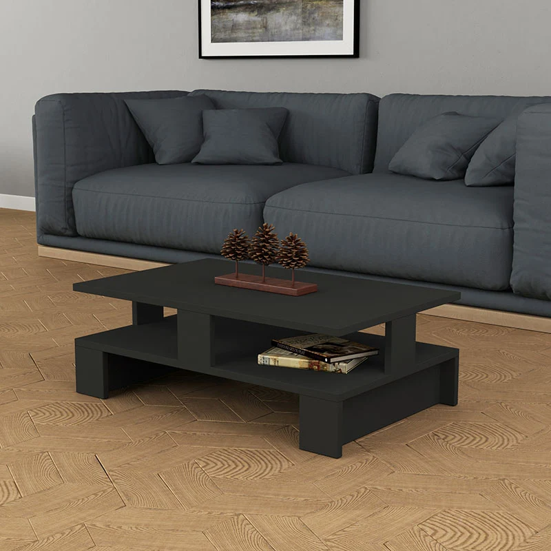 Холна маса Mansu в цвят антрацит 80x50x27,5см