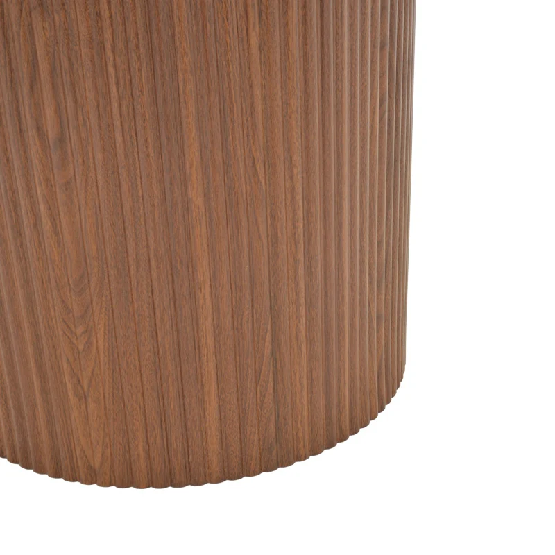 Mdf маса KARULO в нюанс орех φ120x76см
