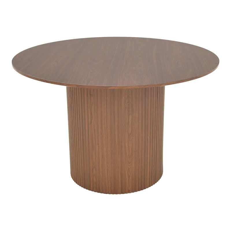 Mdf маса KARULO в нюанс орех φ120x76см