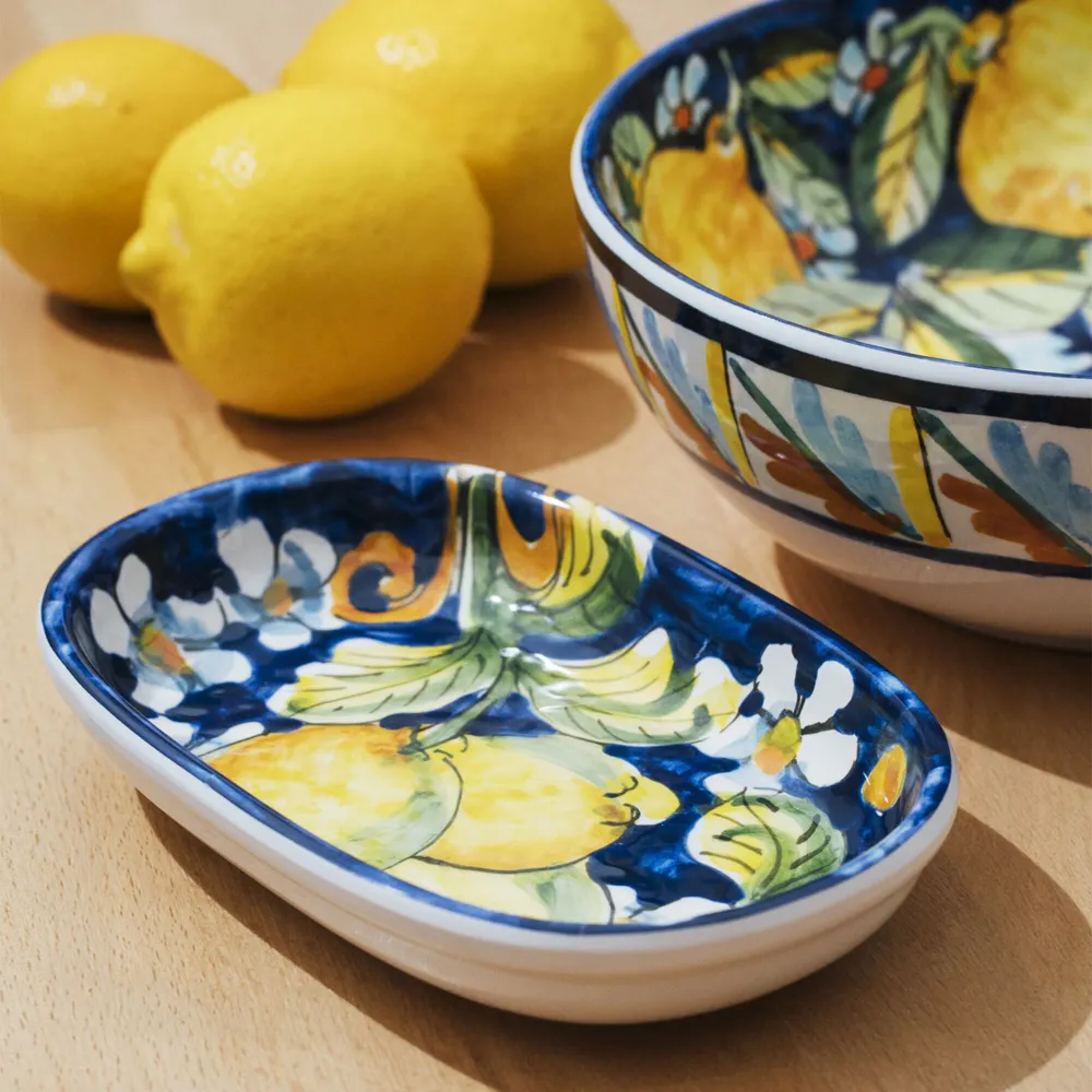 (6 бр.) Купичка - MEDITERRANEAN - Меламин - 200ml - правоъгълна - 182x115mm - Дълбочина: 30mm - Многоцветна