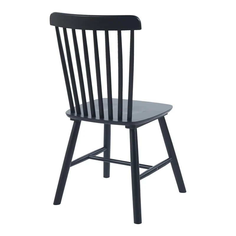 Стол MELIA от каучуково дърво в черен нюанс 45x51x87см