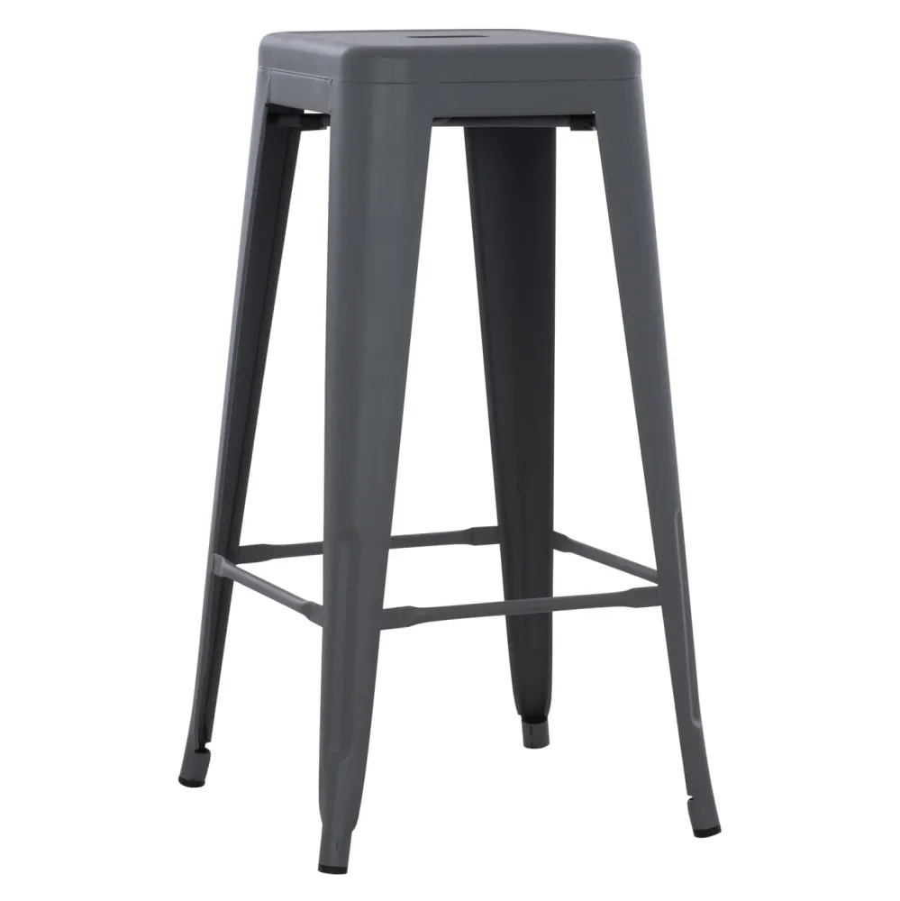 Бар стол MELITA тъмно сив мат 43x43x78