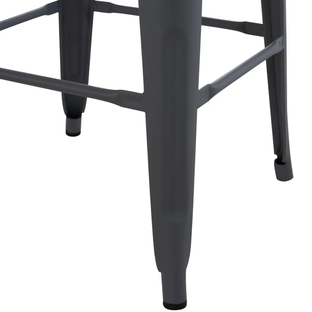 Бар стол MELITA тъмно сив мат 43x43x78