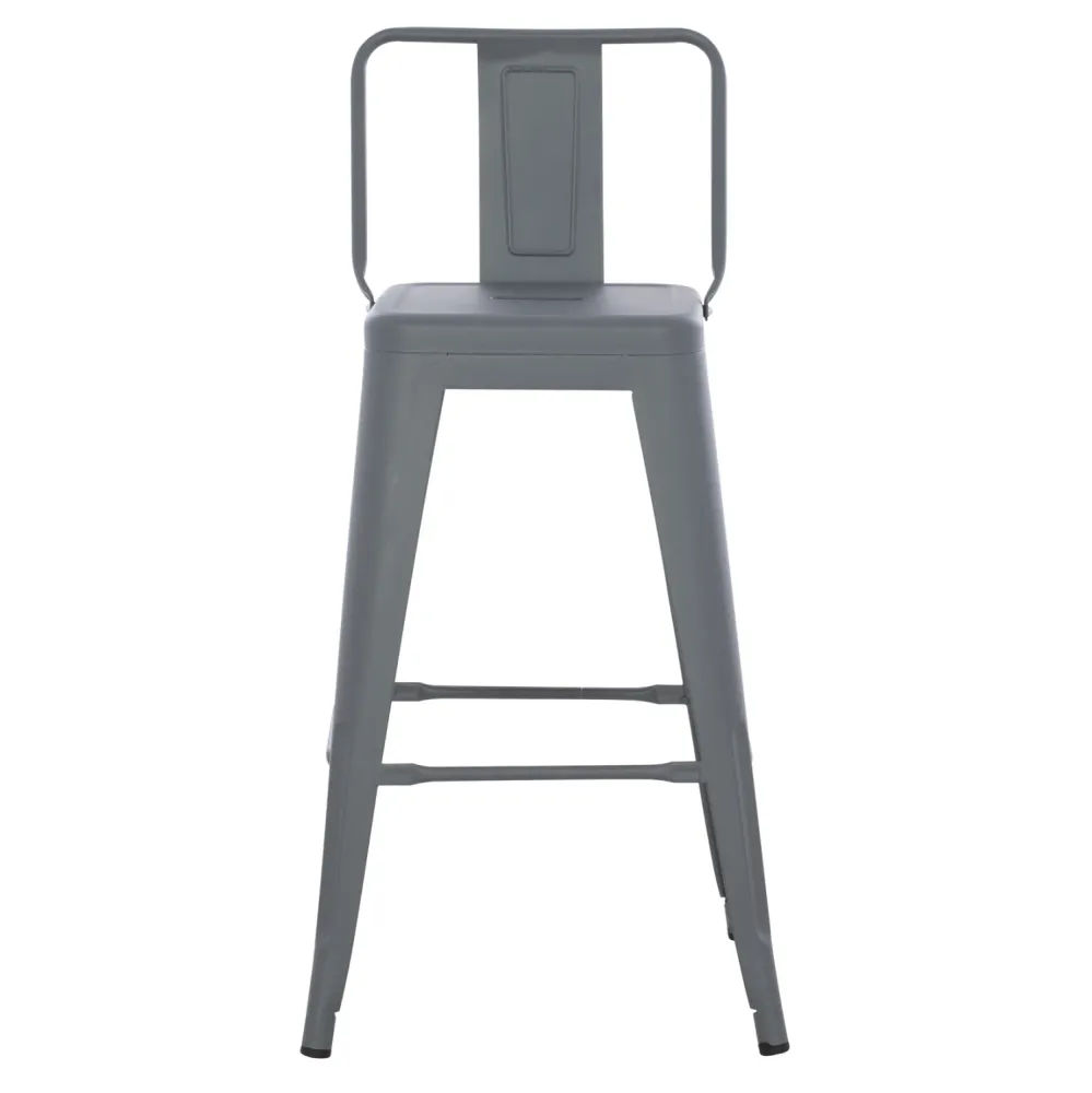 Бар стол MELITA про сив 43x43x88см