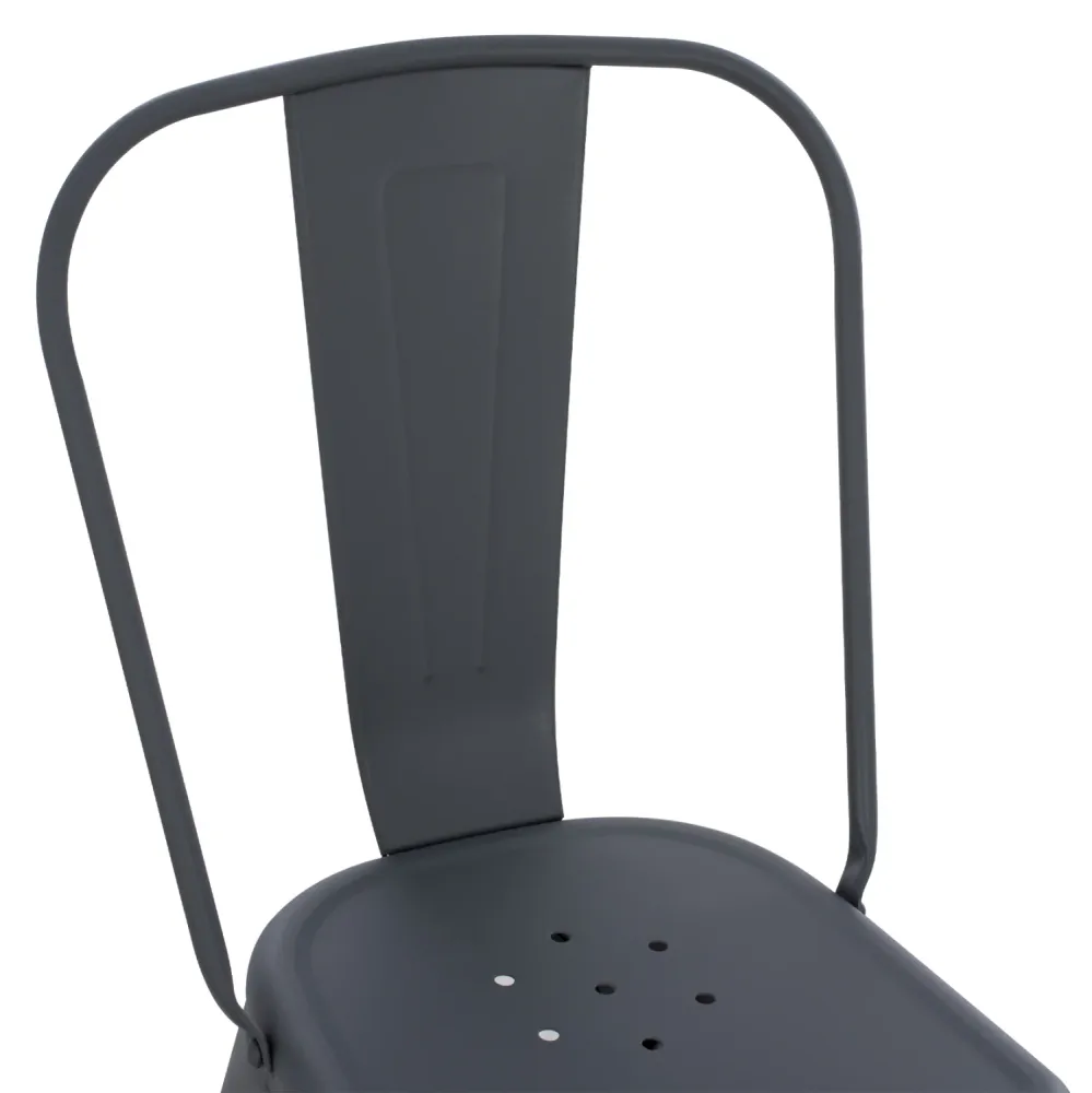 Стол MELITA тъмно сив мат 44x47x84.5
