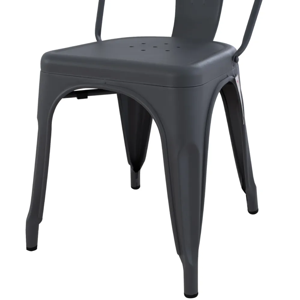 Стол MELITA тъмно сив мат 44x47x84.5