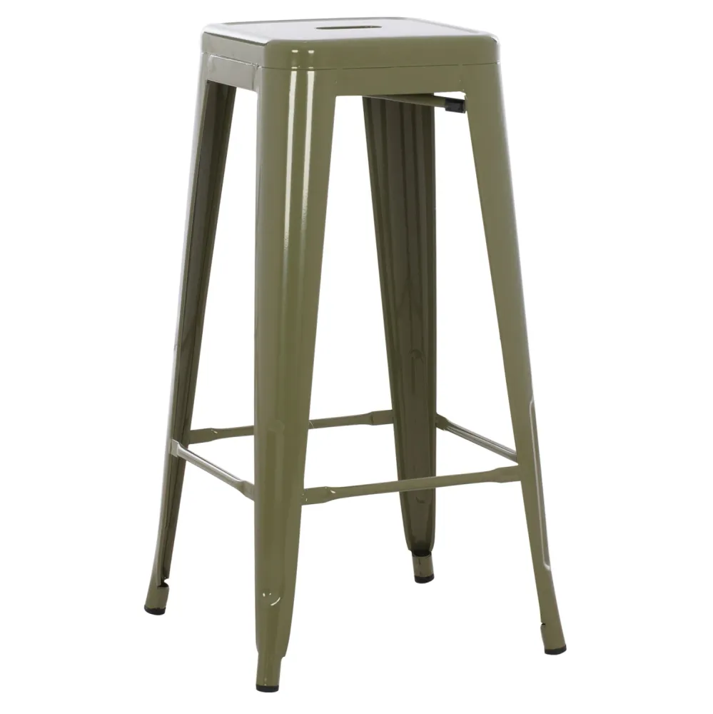 Бар стол MELITA PRO цвят тъмна маслина 43x43x78