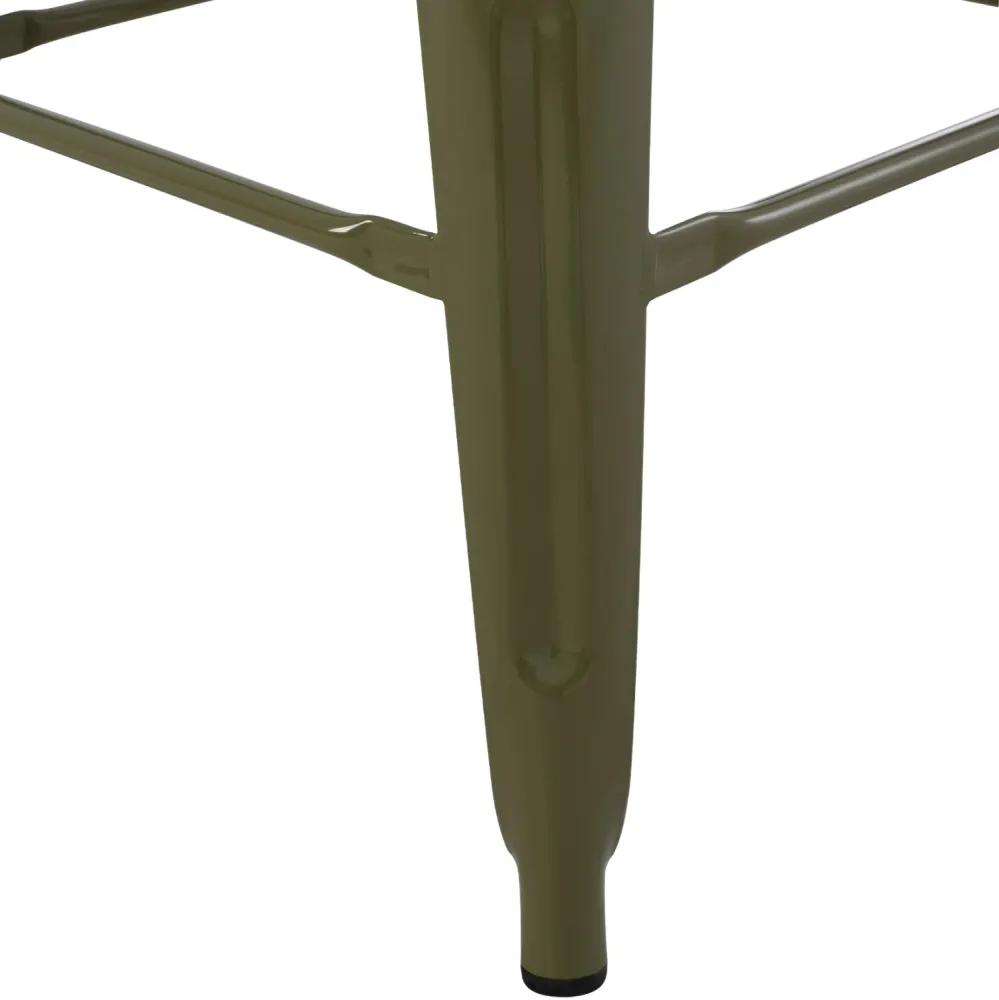 Бар стол MELITA PRO цвят тъмна маслина 43x43x78