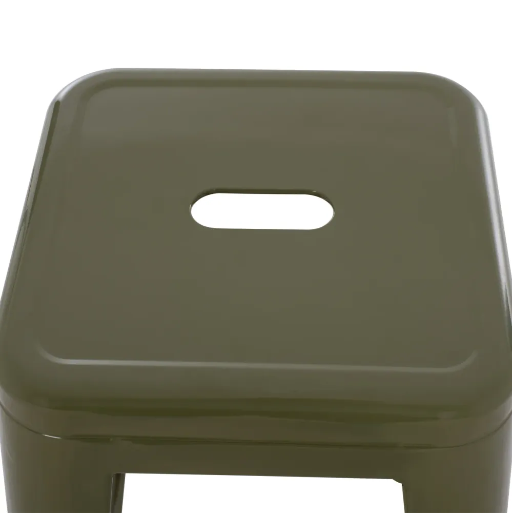 Бар стол MELITA PRO цвят тъмна маслина 43x43x78