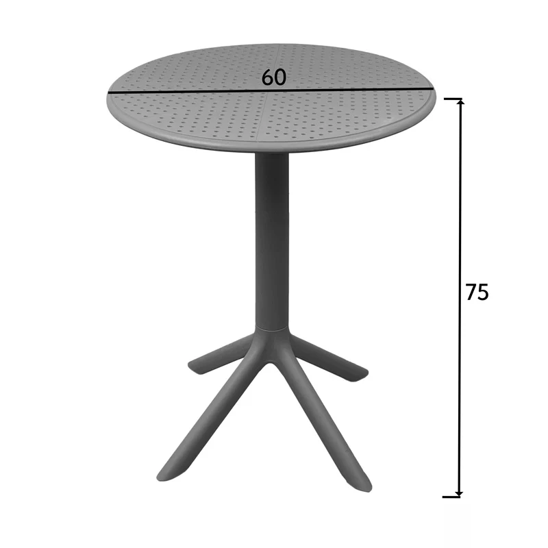 Merkon pp маса в бял нюанс D60x75см