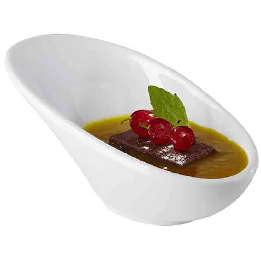 (24 бр.) Купичка MINI - Меламин - 40ml - правоъгълна - 115x60mm - Дълбочина: 55mm - Бяло
