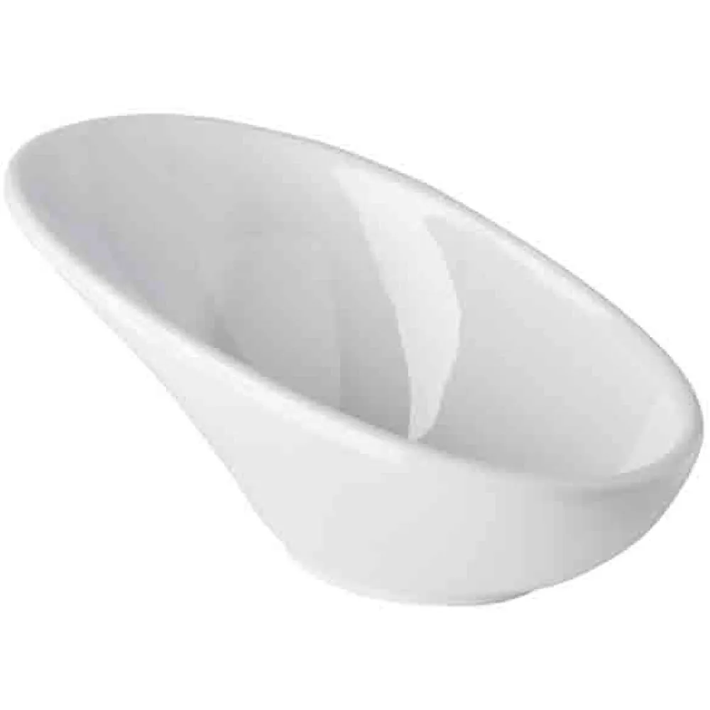 (24 бр.) Купичка MINI - Меламин - 40ml - правоъгълна - 115x60mm - Дълбочина: 55mm - Бяло