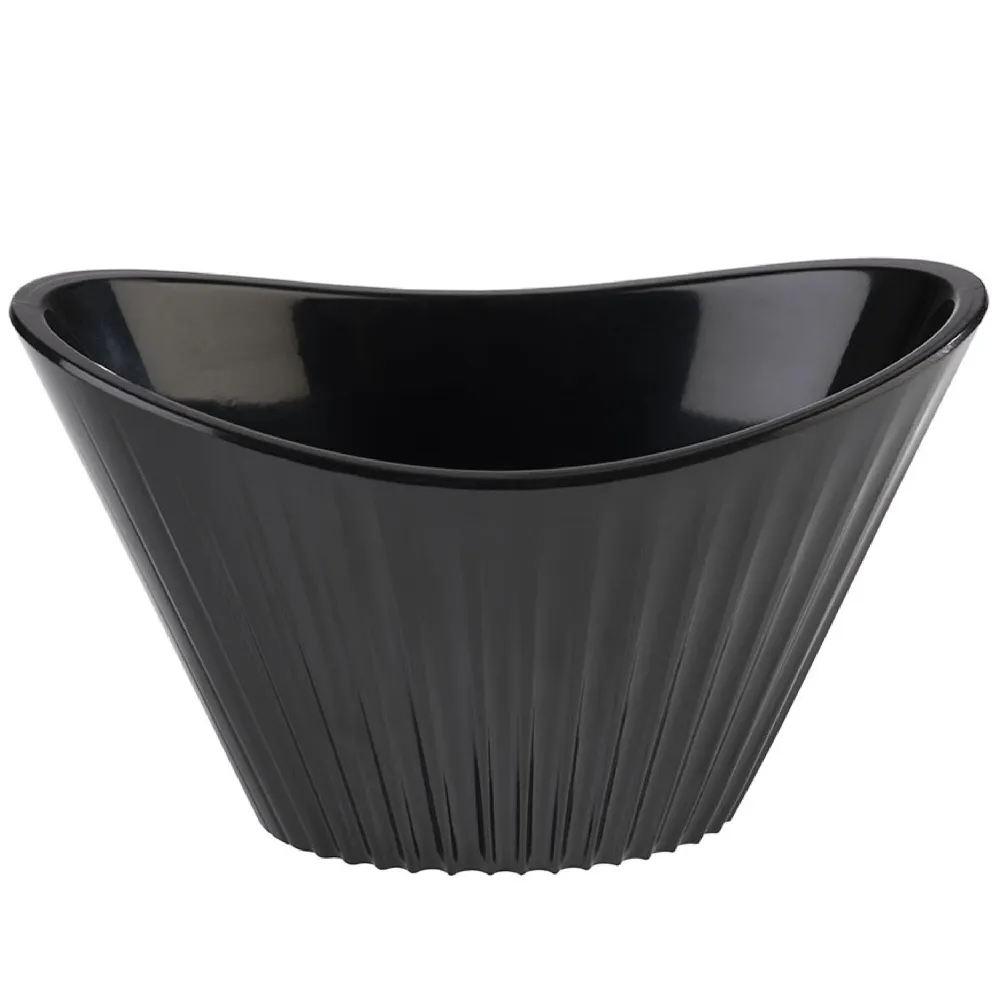 (48 бр.) Купичка MINI - Меламин - 70ml - правоъгълна - 95x55mm - Дълбочина: 55mm - Черно
