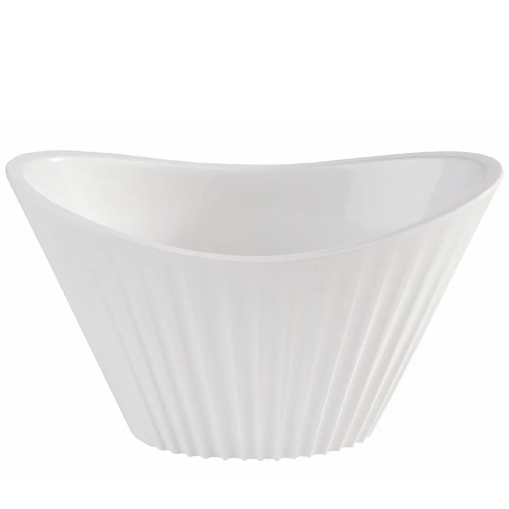 (48 бр.) Купичка - MINI - Меламин - 70ml - правоъгълна - 95x55mm - Дълбочина: 55mm - Бяло