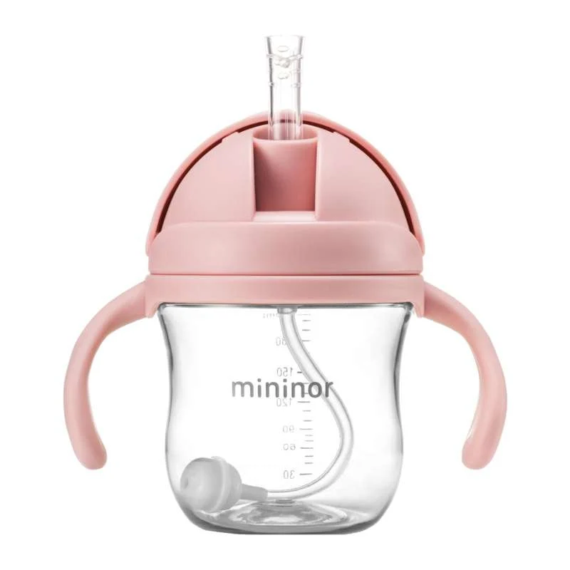 Mininor Чаша за смучене - Тритан - 220ml - Rosa