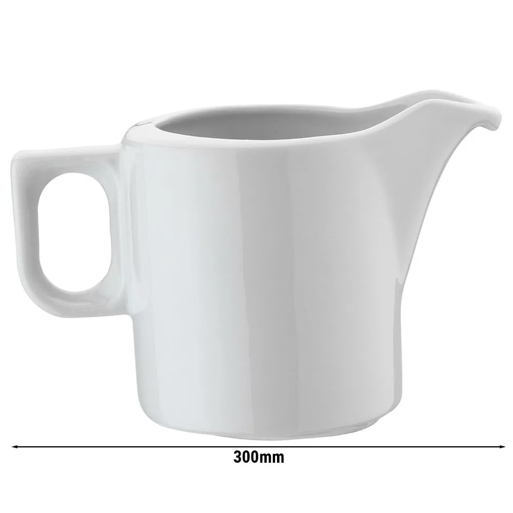 (24 бр.) MIX & MATCH - каничка за мляко - комплект от 24 - 125ml - порцелан - бял
