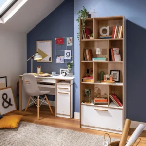 Библиотека «Modera» с чекмедже, размер 70x181x38см