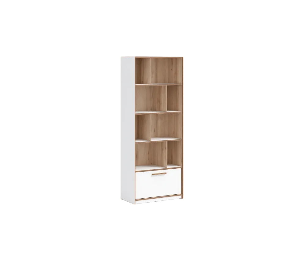 Библиотека «Modera» с чекмедже, размер 70x181x38см