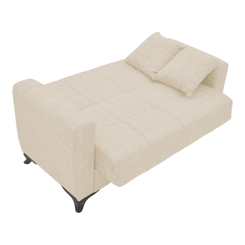 Диван с място за съхранение двуместен Modesto крем дамаска 155x85x80см