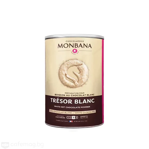 MONBANA TRESOR Blanc топъл шоколад бял, 200 гр.
