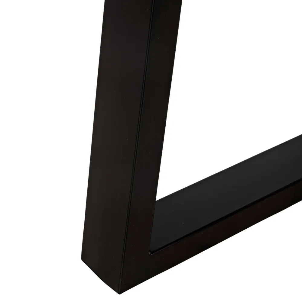 Трапезна маса MONTANA slim от акациево дърво в светъл натурален цвят 140x80x77см