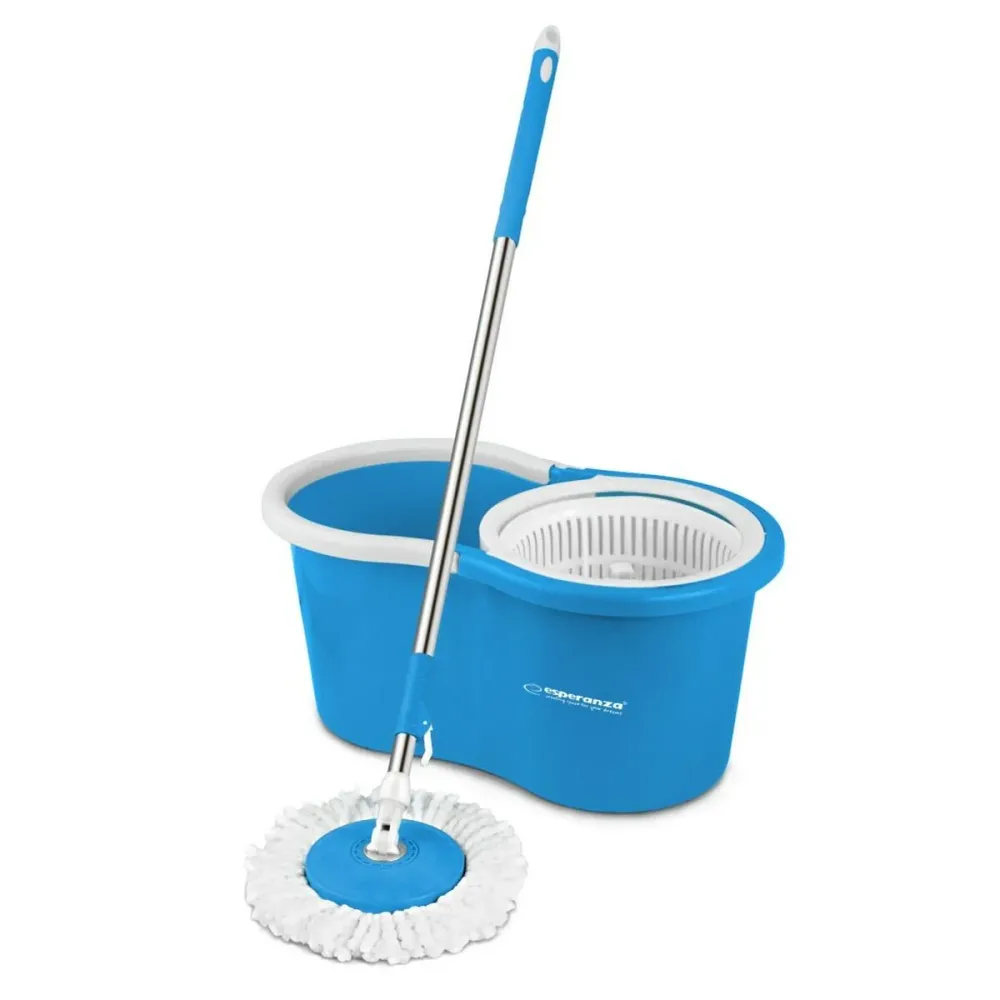Mop Bucket Esperanza EHS005 Син Бял Микрофибър