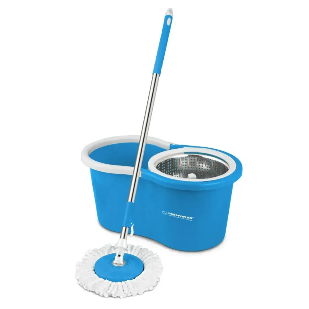 Mop Bucket Esperanza EHS006 Син Бял Микрофибър