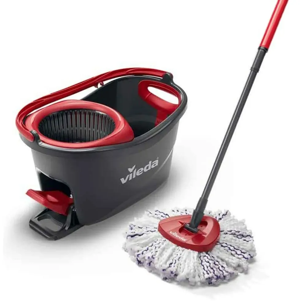 Mop Bucket Vileda 167751 Черен Червен Микрофибър Пластмаса