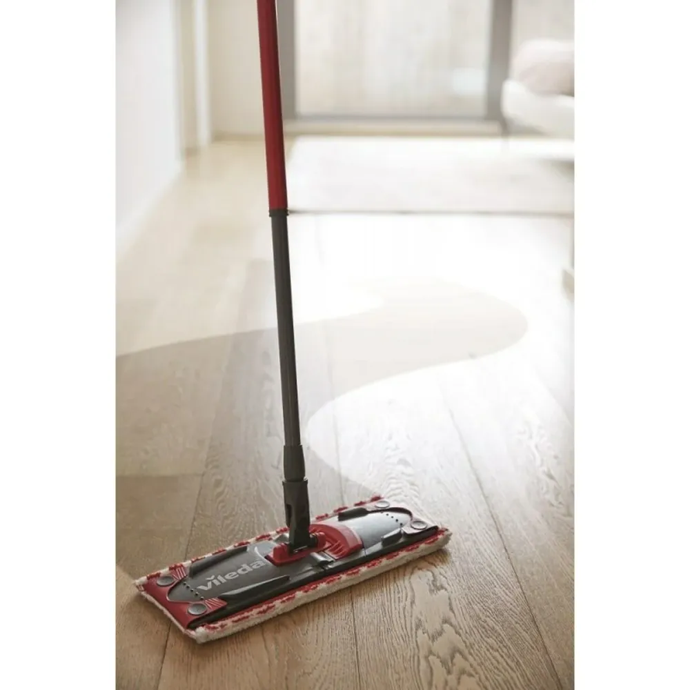 Mop Bucket Vileda Ultramax Черен Червен Пластмаса влакно