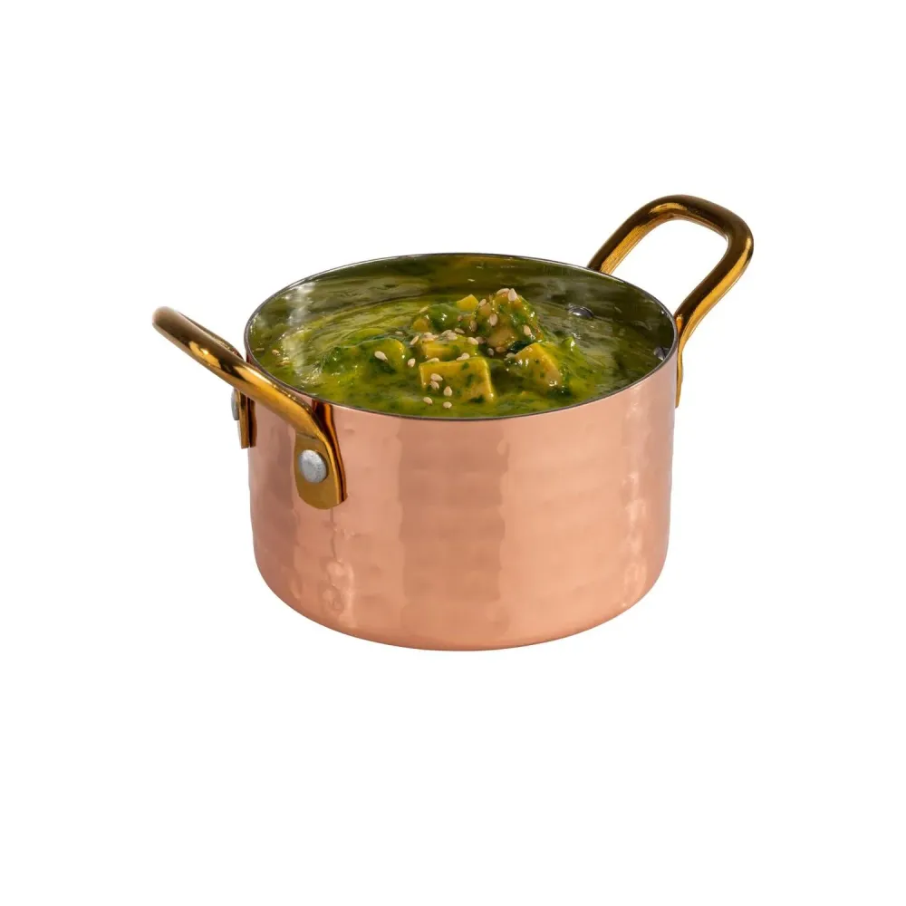 (6 бр.) Сервизно тиганче - MUMBAI - неръждаема стомана - 0.3l - Ø 90mm - Височина:55mm - мед