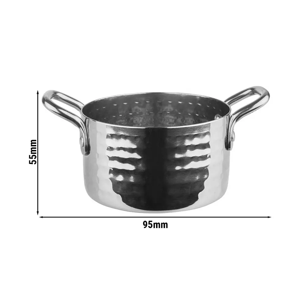 (6 бр.) Сервизен тиганче - MUMBAI - неръждаема стомана - 0.3l - Ø95mm - Височина:55mm