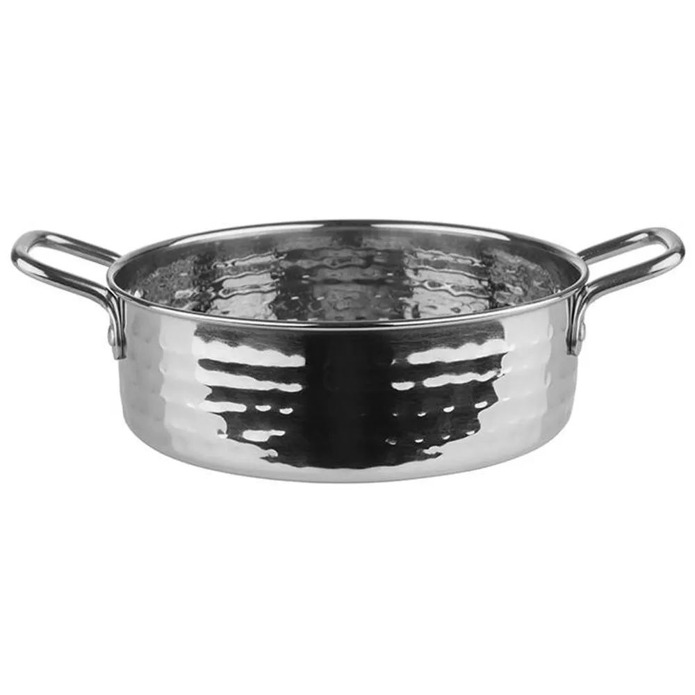 (6 бр.) Сервизно тиганче - MUMBAI - неръждаема стомана - 0.75l - Ø155mm - Височина:50mm - 155x155x50mm