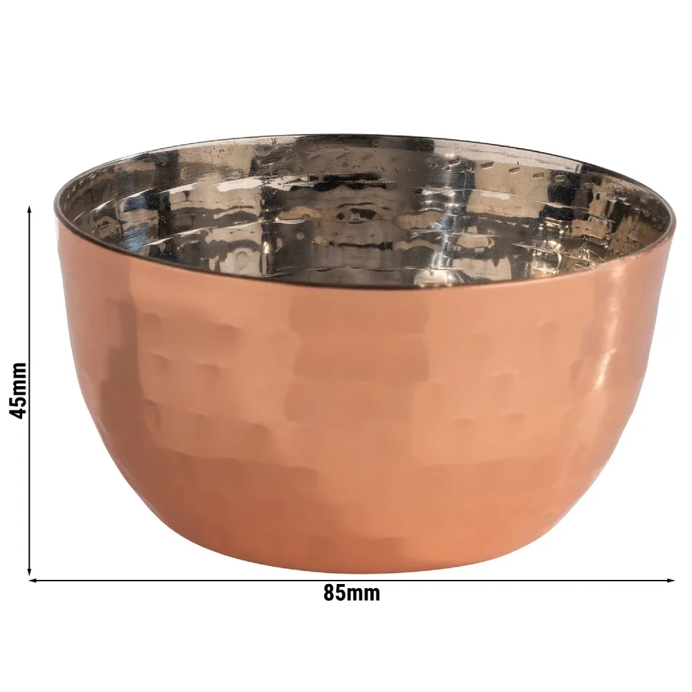 (6 бр.) Купичка - MUMBAI - Неръждаема стомана - 150ml - Ø 85mm - Дълбочина: 45mm - Мед