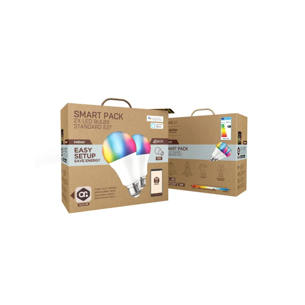 Смарт Крушка Muvit iO 9 W E27 800 lm Wi-Fi LED 2700 K 6500 K