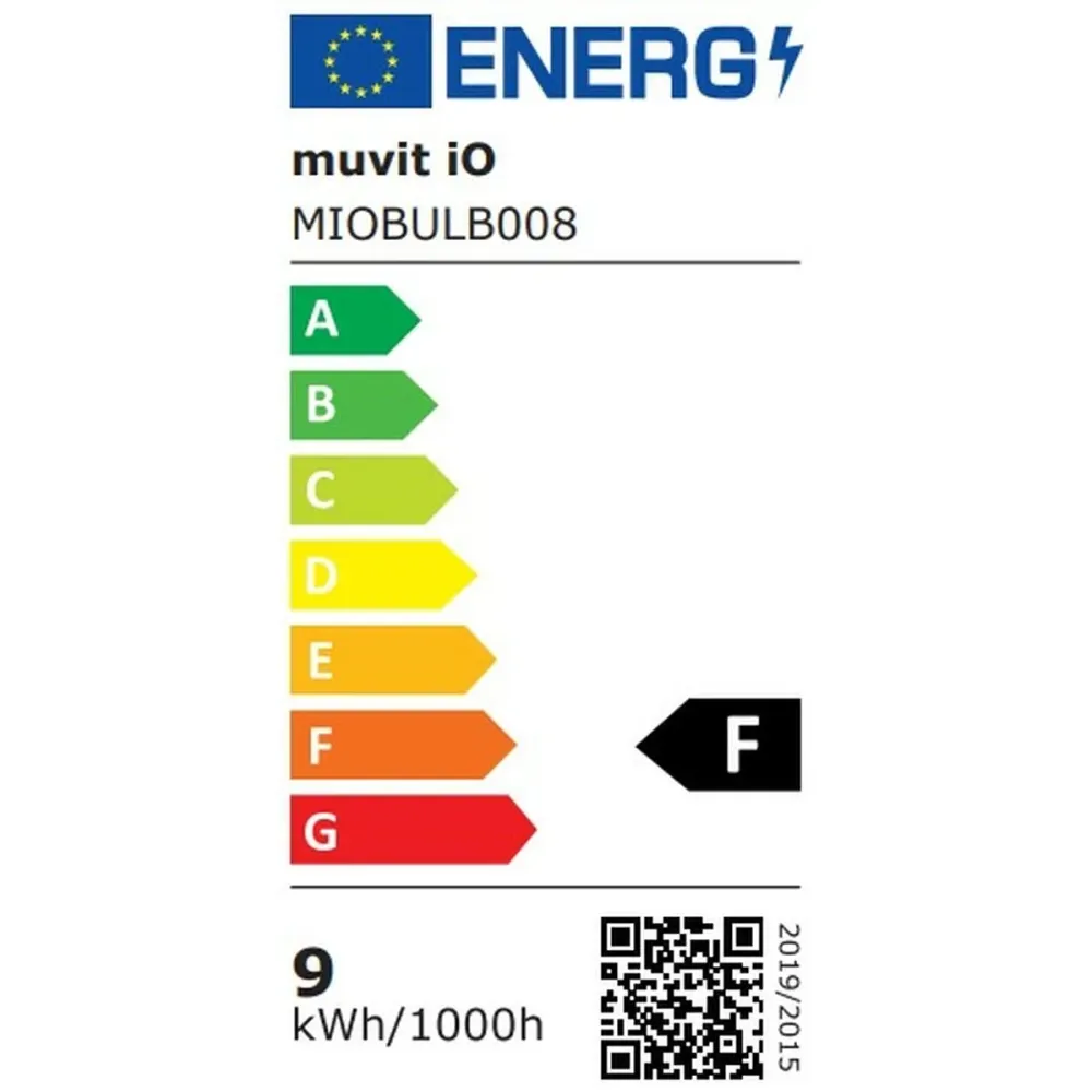 Muvit, Смарт Wi-Fi LED крушка RGB E27 8,5 W 800 lm, бял