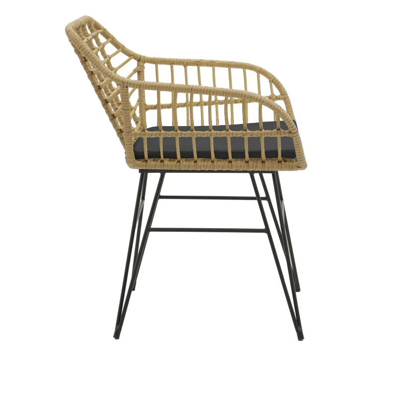 Стол ратан Naoki 58x64x81/ метален крак