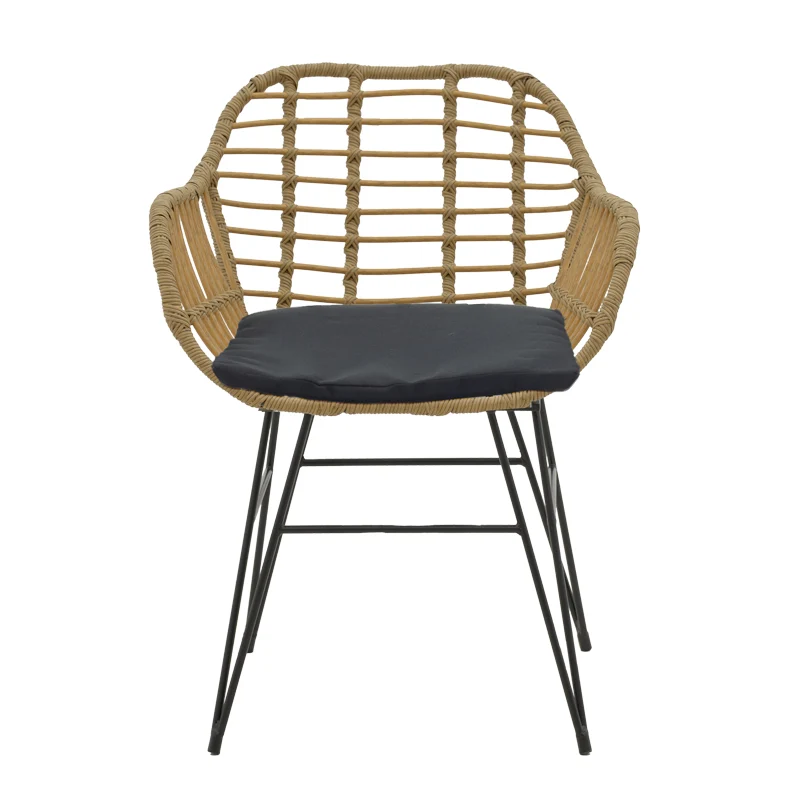 Стол ратан Naoki 58x64x81/ метален крак